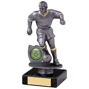 17cm Male Football Figure Black/Grey