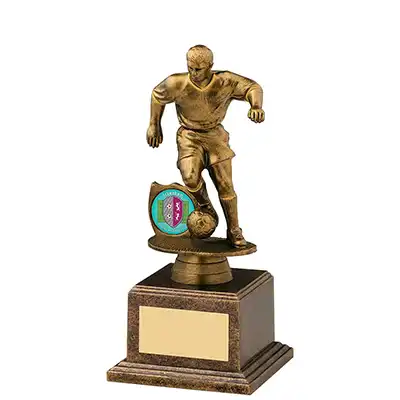 Male Football Figure Gold 18cm