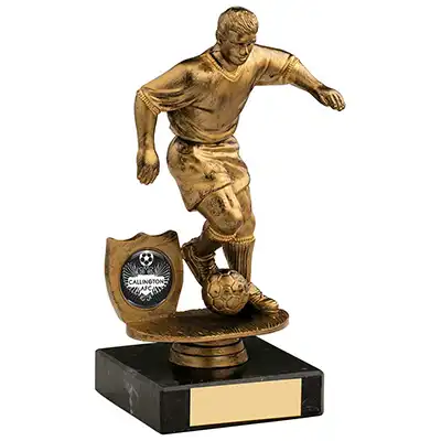 17cm Male Football Figure Gold