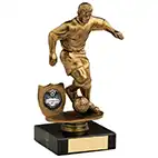 17cm Male Football Figure Gold