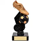 165mm Gold Hex Boot and Black Ball Award 165mm Gold Hex Boot and Black Ball Award
