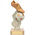 165mm Gold Hex Boot White Ball Award 165mm Gold Hex Boot White Ball Award