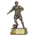 Antique Gold Pinnacle Football Male 22cm