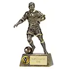 Antique Gold Pinnacle Football Male 24cm