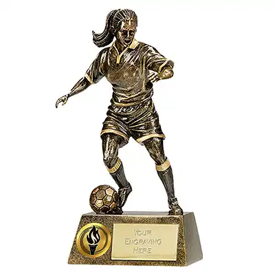 Antique Gold Pinnacle Football Female 185mm