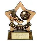 Antique Gold Mini Star Football 8cm Antique Gold Mini Star Football 8cm
