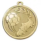 Gold  Galaxy Football Boot & Ball Medal 45mm Gold  Galaxy Football Boot & Ball Medal 45mm