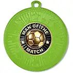 Green Star Man Of The Match Medal 50mm Green Star Man Of The Match Medal 50mm