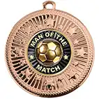 Bronze Star Man Of The Match Medal 50mm Bronze Star Man Of The Match Medal 50mm