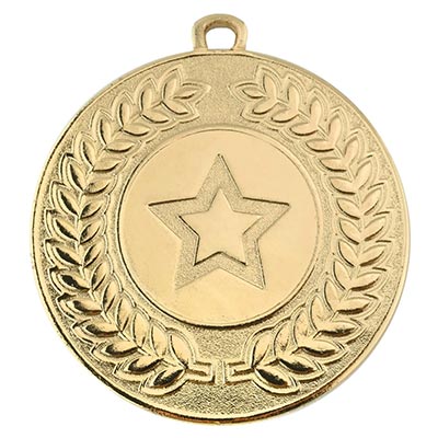 Gold Contour 50mm Medal