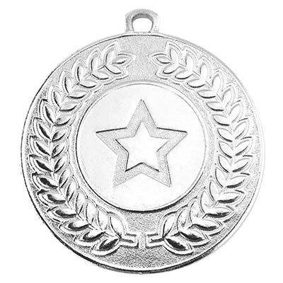 Silver Contour 50mm Medal