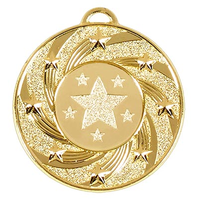 Gold Target StarMedal 50mm