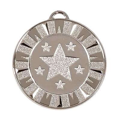 Silver  Target Flash Medal 40mm