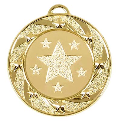 Gold Target Star Medal 40mm