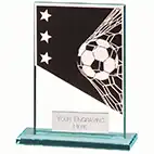 Mustang Black Glass Football Plaque 80mm Mustang Black Glass Football Plaque 80mm