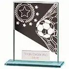 Mustang Black Glass Football Plaque 110mm