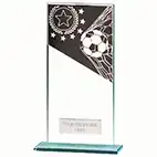 Mustang Black Glass Football Plaque 180mm