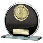 Seismic Black Glass Superstar Plaque 105mm Seismic Black Glass Superstar Plaque 105mm