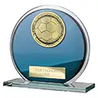 Seismic Blue Glass Superstar Plaque 105mm Seismic Blue Glass Superstar Plaque 105mm