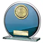 Seismic Blue Glass Superstar Plaque 125mm Seismic Blue Glass Superstar Plaque 125mm