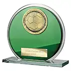 Seismic Green Glass Superstar Plaque 105mm Seismic Green Glass Superstar Plaque 105mm