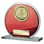 Seismic Red Glass Superstar Plaque 105mm Seismic Red Glass Superstar Plaque 105mm