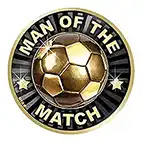 Man Of The Match Centre 25mm Man Of The Match Centre 25mm