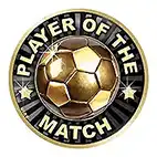 Player Of The Match Centre 25mm Player Of The Match Centre 25mm