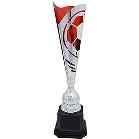Annual Kiln Red & Silver Football Cup 52cm