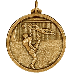 Gold Goalscorer football medal 38mm