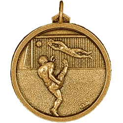 Antique Gold Goalscorer Medal 56mm