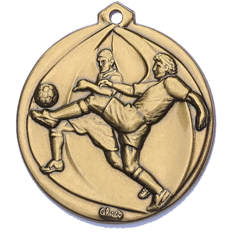 Gold Skill football medal 56mm