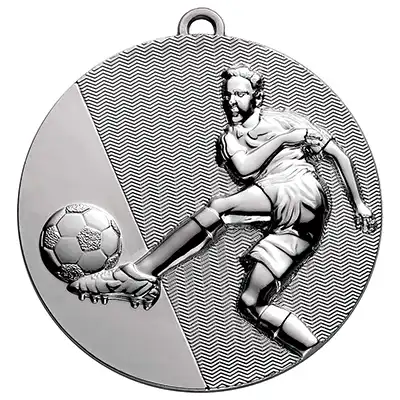 Silver Striker and Ball Medal 50mm