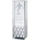Lux Crystal Footballer Award 22cm Lux Crystal Footballer Award 22cm