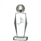 23.5cm 3D Footballer Glass Award 