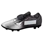 Sleek Silver Black Football Boot 171mm