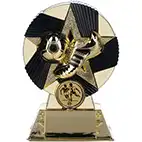 Gold Nova Atlas Boot Ball Trophy 16cm