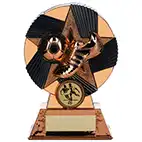 Bronze Nova Atlas Boot Ball Trophy 16cm