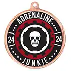 Custom Bronze Football Medal 55mm