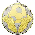60mm Premiership Football Medal Gold & Silver