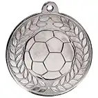 50mm Aviator Football Medal Silver