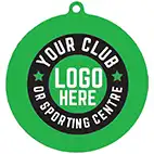 Green Football Medal 55mm