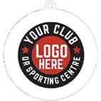 White Football Medal 55mm