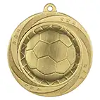 Gold Super Star Football Medal 60mm