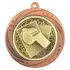 Bronze Super Star Referee Medal 60mm