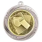 Silver Super Star Football Medal 60mm