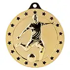 Footballer Cascade Stars Gold Medal 70mm