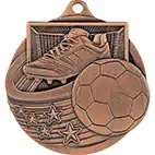 Boot Ball Power Strike Bronze Medal 70mm