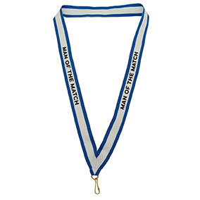 Blue Man Of The Match Ribbon 25mm