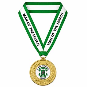 Green Player Of The Match Ribbon 25mm